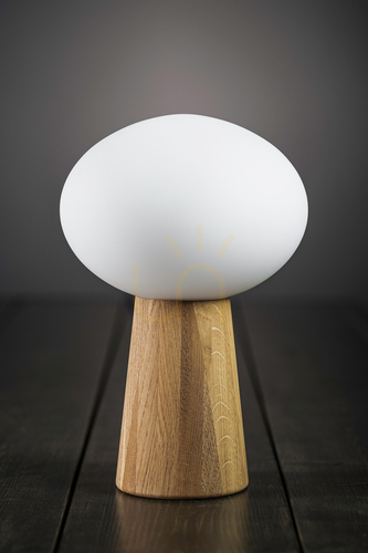 Kontrola Stolní lampa Markslöjd Pater 108409 bílá/dub 37 cm