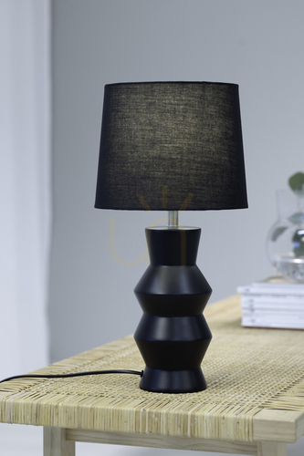 Kontrola Stolní lampa Markslöjd Sienna 108447 černá keramika 46 cm