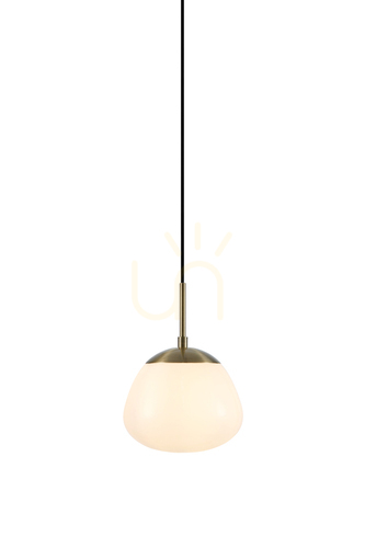 Kontrola Přívěsek světla Markslojd RISE bílý kov/sklo 18 cm 108548