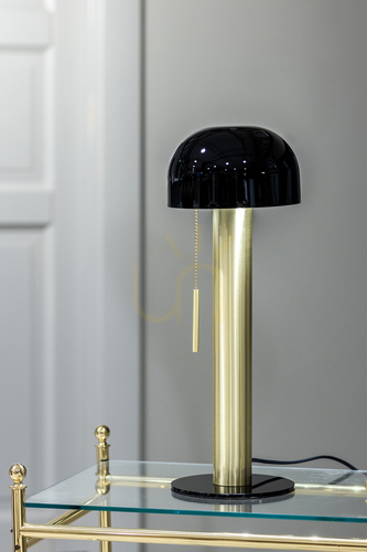 Kontrola Stolní lampa Markslojd COSTA 108576 černá broušená mosaz 46 cm