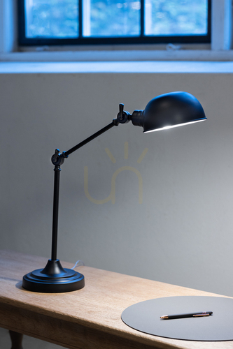 Kontrola Stolní lampa Markslojd PORTLAND 108584 černá kovová 67 cm
