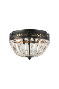 Plafond Markslojd Etienne 108598 2x40W černý křišťál 25 cm small 0