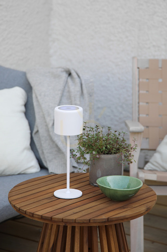 Kontrola Stolní lampa Markslojd FILO 108658 bílá dobíjecí LED 30 cm