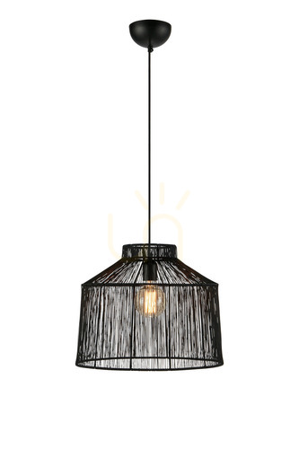 Kontrola Přívěsek světla Markslojd Capanna černý kov 42 cm 108668