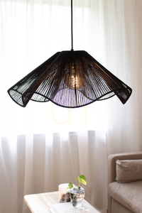 Přívěsek světla Markslojd Nami 108682 černý jutový 60 cm small 1