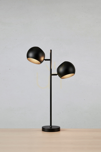 Kontrola Stolní lampa Markslojd EDGAR 2L černá ocel 108691