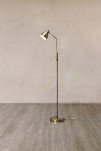 Kontrola Podlahová lampa Markslojd Story 108715 starožitná kovová 143 cm