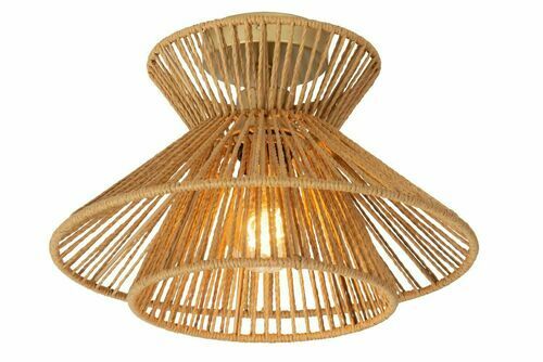 Kontrola Plafon Lucide TASMAN dřevěný Japandi 32 cm E27 10120/32/72