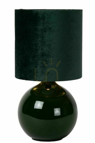 Kontrola Stolní lampa Lucide ESTERAD zelená keramika retro E14 47 cm