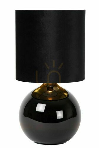 Kontrola Stolní lampa Lucide Esterad černá retro keramická E14 47 cm