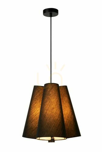 Kontrola Závěsné svítidlo Lucide GREGORY černé E27 60W rustikální 1x70-165 cm