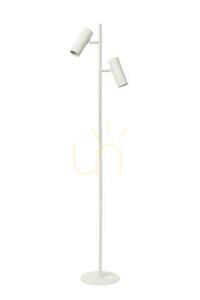 Stojací lampa Lucide CLUBS bílá hliníková 2×GU10 140 cm 09739/02/31 small 1
