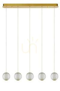 Závěsné svítidlo Lucide CINTRA 13499/21/60 zlaté LED retro small 1