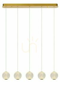 Závěsné svítidlo Lucide CINTRA 13499/21/60 zlaté LED retro small 0