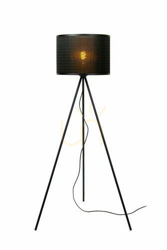 Kontrola Podlahová lampa Lucide TAGALOG černá ratanová Japandi 142 cm 21729/81/30