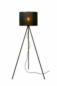 Podlahová lampa Lucide TAGALOG černá ratanová Japandi 142 cm 21729/81/30 small 0