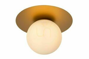 Plafond Lucide TRICIA zlatý černý skleněný E27 1x15W Ø25 cm small 0