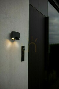 Venkovní nástěnné svítidlo Lutec CYPRES 2xGU10 7W IP44 tmavě šedé nahoru-dolů 6604003118 small 3