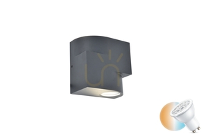 Venkovní nástěnné svítidlo Lutec MARBO 5288001118 šedé 2x LED IP54 small 0