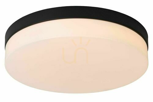 Kontrola Plafond Lucide Biskit černý LED 24W IP44 34,5 cm 79111/36/30