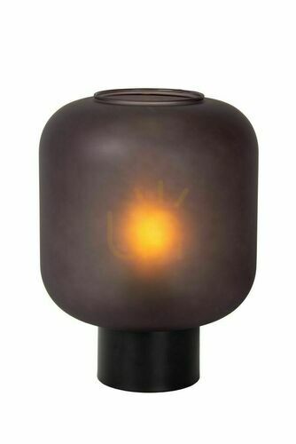 Kontrola Stolní lampa Lucide Eloise černá sklo kov E27 27 cm 45505/01/30