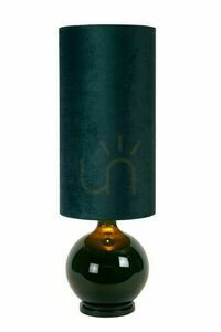 Stojací lampa Lucide Esterad zelená retro sklo a tkanina 10719/81/33 small 0