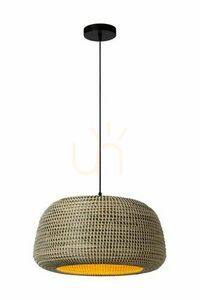 Závěsné svítidlo Lucide MADUKA hnědé 47 cm Japandi E27 10450/47/43 small 0