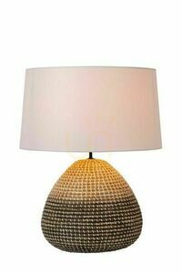 Stolní lampa Lucide MADUKA, Japandi, dřevo a len, E27, 61 cm, 10550/81/73 small 0
