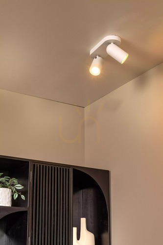 Kontrola Stropní bodové svítidlo Lucide PUNCH bílé 2×GU10 13958/02/31