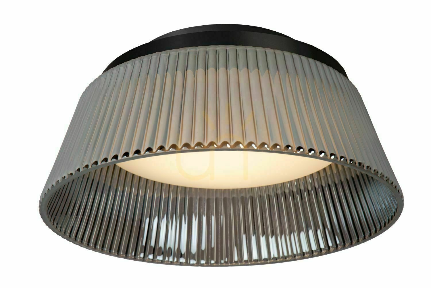 Lucide Vixi Plafond Lamp Grijs Glas Metaal 35 cm LED 25115/35/65