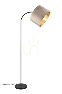Stojací lampa Trio JULIETA s béžovým sametovým stínidlem, černá E27 419090144 small 0