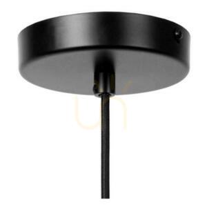 Závěsné svítidlo Lucide ILONA, jantarové sklo Ø 22 cm, E27 max 40 W, výška 70–173 cm, černá rozeta, 45408/22/62 small 6