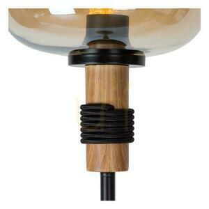 Stojací lampa Lucide ILONA jantarová/černá E27 retro sklo kov 150 cm small 3