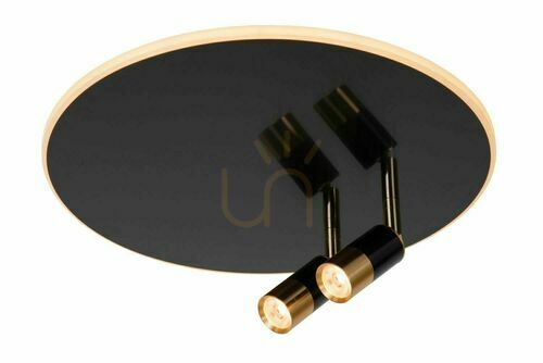 Kontrola Plafon Lucide JUBEL černý zlatý LED 3x 2700K 40 cm