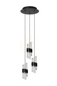 Závěsné svítidlo Lucide KLIGANDE černé LED 3x7W 720 lm small 1