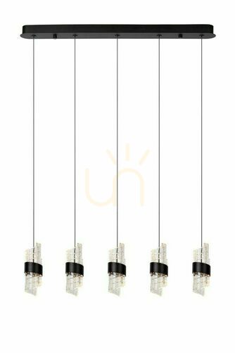 Kontrola Závěsné svítidlo Lucide KLIGANDE černé 3xLED 7W