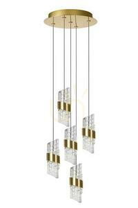 Závěsné svítidlo Lucide KLIGANDE matné zlato/mosaz LED 5 × 8 W Ø 30 cm 13496/36/02 small 1