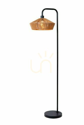 Kontrola Stojací lampa Lucide Yunkai Japandi dřevo černá 150 cm 10713/28/72