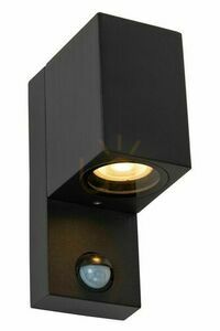 Venkovní nástěnné svítidlo Lucide ZARO černé IP65 GU10 s pohybovým senzorem 69802/01/30 small 3
