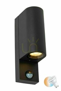Venkovní nástěnné svítidlo Lucide ZARO černé IP65 GU10 69803/02/30 small 0