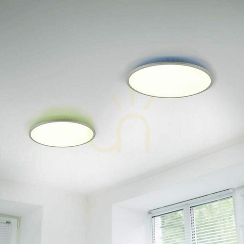 Kontrola Stropní LED svítidlo Trio YUMA 641710287, titanová barva, 40 cm, CCT a RGB