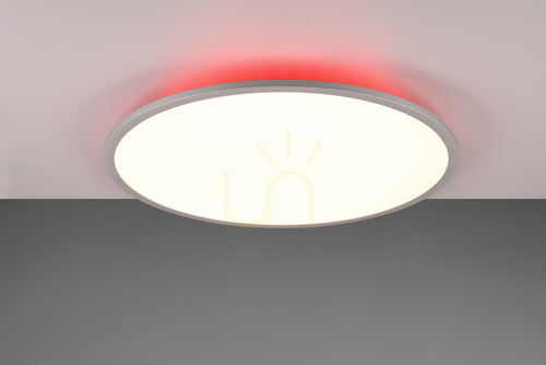 Kontrola LED stropní svítidlo Trio YUMA 641719287, titanová barva, 60 cm, CCT a RGB