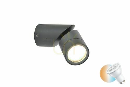 Kontrola Venkovní nástěnné svítidlo Lutec TUBON 5198501118 šedé 7W LED IP54