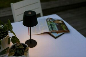 Přenosná venkovní stolní lampa Lutec ROBLE 8500601012 LED černá 28 cm small 3