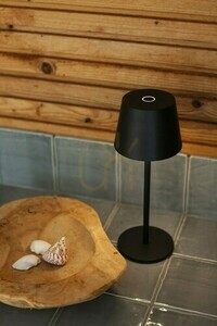 Přenosná venkovní stolní lampa Lutec ROBLE 8500601012 LED černá 28 cm small 5