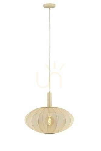 Kontrola Závěsné svítidlo Lucide CORINA béžové 50 cm E27 Japandi 03447/52/38