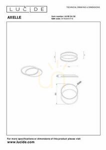 Stropní svítidlo Lucide Axelle LED černé 24W 44112/24/30 small 1
