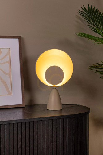 Kontrola Stolní lampa Lucide CASTAMAR taupe LED 8 W 2100 K 40 cm 34552/03/41