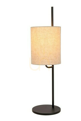 Kontrola Stolní lampa Lucide MAGIC černá Japandi kov len E27 64 cm