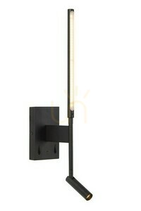 Nástěnné svítidlo Lucide FINAN černé LED 9 W 2700 K dvě světla small 0